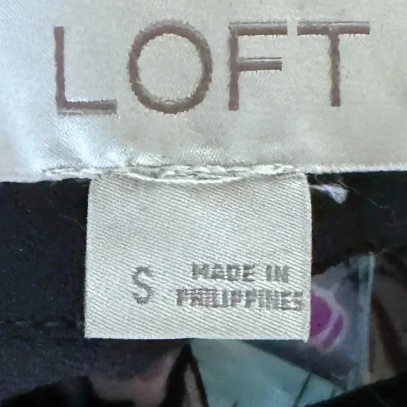 Ann Taylor LOFT Boho Floral Top Womens Small Mixed Print Long Sleeve Blouse - Picture 8 of 11